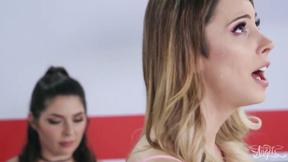 ”TS ANGELS Workout turns into sweaty TS fuck”