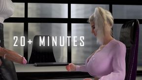 Corporate Training 2 office fucked by futa trainee double anal creampie