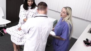 Apryl Reins pierced tits look so yummy while her pervy doctor does a regular check up