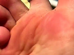 Linsey Dawn solo foot fetish