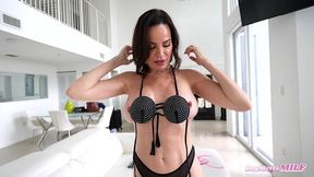 my friends horny mom dana dearmond tries on her new bikinis