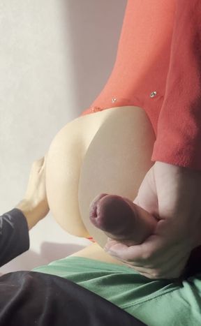 Hot Milf With Perfect Big Ass In Pajamas Rides Dick In Reverse Cowgirl