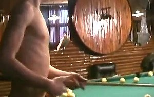 Russian Soldiers Play Pool in Nude