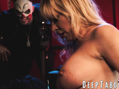Seductive Maya Kendrick double penetrated by a strap on and a hard shaft