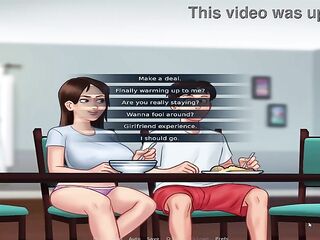 2 Breasty MILFs Pull One Favourable Chap Into Their Wildest Abode 3some Dream Sex