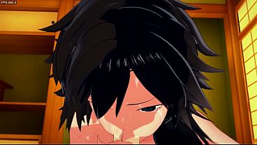 Kimetsu No Yaiba Yaoi - Tomioka blowjob and anal sex with Uzui