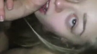 Naughty American babe takes cock ass-to-mouth