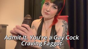 Admit It, You're a Gay Cock Craving Faggot Leather Step-Mommy Makes You Ride BBC Dildo