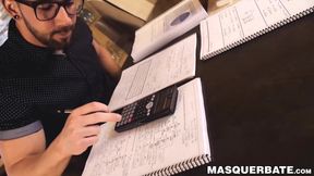 Handsome Zack Lemec makes his dick harder through wanking