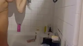 Hot and exposed mom cheats in the shower