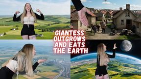 Giantess Outgrows And Eats The Earth