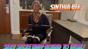 Sinthia Bee As The Sexy Secretary Bound to Desk!