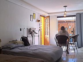 Married woman sucking her husband's friend's very hard cock