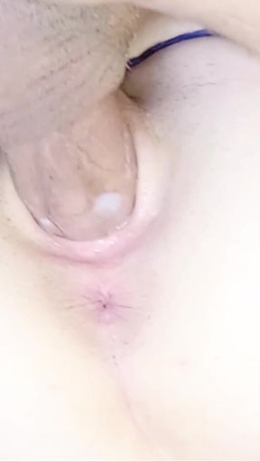 Close-up Teen Pussy Fucked Hard and Creampied