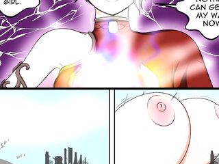 Dust expansion - Chapter two - Body growth breasts and abdomen inflation anime comic