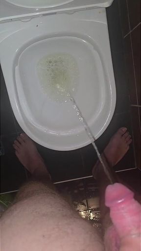 Jimbob Pissing in Toilet