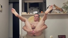 Grandpa'_s Extreme Anal Self-Pleasuring---totally naked and barefoot