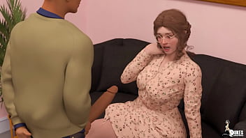 Hot nerdy wife gets a taste of the college boy&#039_s rock hard cock