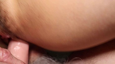 DSC13-5) Paisley Flowers Amateur MILF Anal Sex Anal Hook DP with Dildo Nipple Clamps Creampie Age Gap