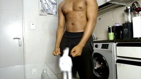 Colossal Encounter: The Ebony Giantâ€™s Post-Workout Surprise