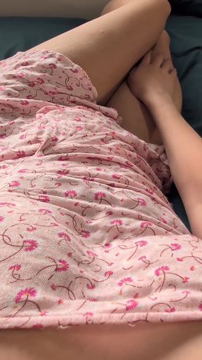 Horny White Girl Masturbating Solo POV