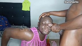 Facial cum he fucked me and cum on my face - Sweetpebx - 2025