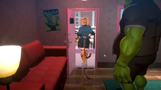 LAVA-HOT Beautiful Tiger LADY WANTS To RIDE That ORC BONER - Orc Massage