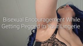 720P Bisexual Encouragement While Getting Pegged In Your Lingerie: POV Pegging, Imposed Bi and Crossdressing