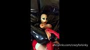Latex Sissy is dominated by her mistress