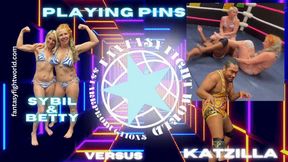 FFGMIX Playing Pins Betty and Sybil vs Katzilla mp4