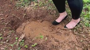 Steve Madden Patent Pumps Covered in Mud!