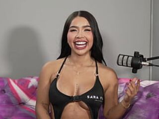 Angie Lorena gets naughty in an interview and shows off her big ass - SARA FILMS
