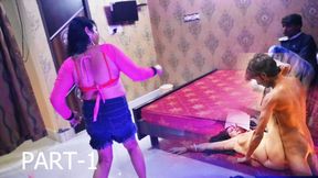 Filthy hotel hooker strips down to nothing on seedy Oyo room floor, PART-1.