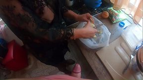 Housewife's Surprise: Round Ass Latina MILF Gets Fucked by Friend