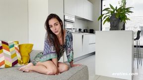 Ersties - Ana B Squirms In a Dressing Room While Trying On a Dress