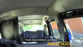 Hot Blonde Rides British Cock in Fake Taxi Ride