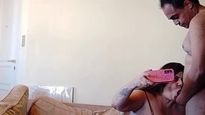 while the step mother goes to work her daughter is doing sexy dances for alone at home.