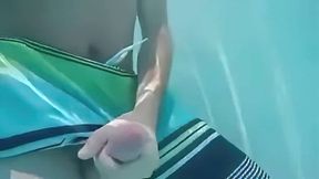 Public Pool Masturbation Caught on Tape