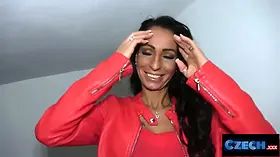 Czechxxx - veritable czech milf stretches her feet for a stranger big giant dick
