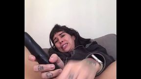 free pv French Cutie Huge Dildos Anal And Squirt in private show