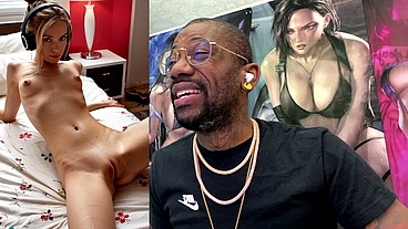 Tight White Bald Pussy Teen StepDaughter Training Her Pussy For StepDaddy, AI Generated