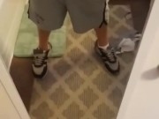 Jacking my cock in Laguna beach bathroom Squirt_One aka RealJock