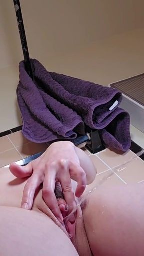 MOST POWERFULL PEE STREAM DIRECTLY IN YOUR FACE! Pissing lots of urine all over!   Clip 1