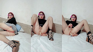 Atrevida Linda y Femenina TS Caliente Penetrando su Ano Vagina #63.2 - Desesperada y caliente mariquita - Penetracion anal Fantasia de enorme pene - Inocente culito caliente - jovencita caliente