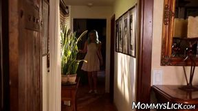 Stepmom and daughter Lana Rhoades devour each other's wet pussies in a hot lesbian 69