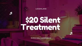 $20 Silent Treatment - Ignore Fetish Audio - LeighLake