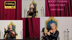 Dirty boots, socks and sweat-soaked soles, your tongue has work to do Boots leather Dirty Socks Toe Jam