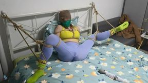 The yoga woman was gagged and repeatedly sexually stimulated until she lost control and had an accident (Chinese Model)