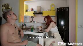 ”Redhead Stepmommy Craves My Shaft While Dads at Work”