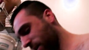 ”Passionate rimming & assfucking drilling by horny buddies Brandon & Carlo”